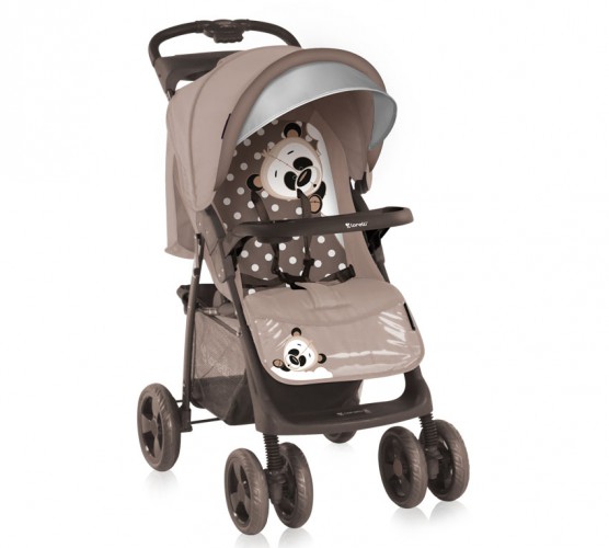 Прогулочная коляска Bertoni (Lorelli) FOXY с накидкой на ножки Beige Panda