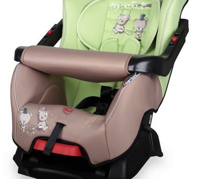 Автокресло Bertoni (Lorelli) от 9 до 18 кг Bumper Beige&Green bears swing