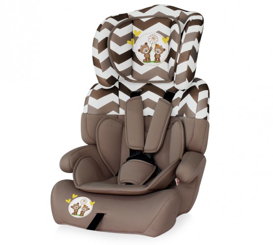 Автокресло Bertoni (Lorelli) 9 - 36 кг Junior Plus Beige Daisy Bears