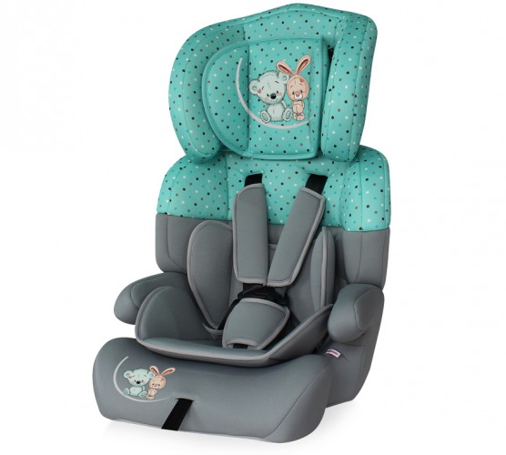 Автокресло Bertoni (Lorelli) 9 - 36 кг Junior Plus Grey&Green Friends