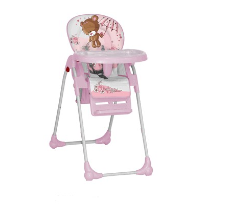 Стульчик для кормления Bertoni (Lorelli) OLIVER Pink Bear