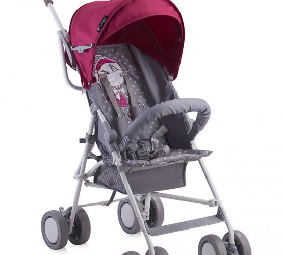 Прогулочная коляска трость Bertoni (Lorelli) TREK Pink&Grey Girl