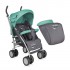 Прогулочная коляска трость Bertoni (Lorelli) S100 с накидкой на ножки Green&Grey