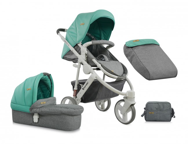 Коляска 2 в 1 Bertoni (Lorelli) MONZA3 Green&Grey