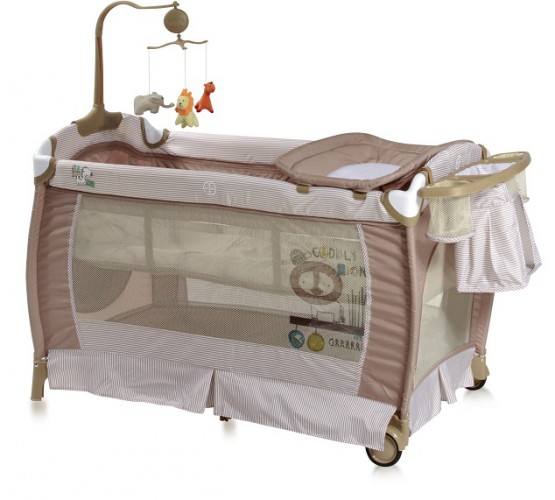 Манеж кровать Bertoni (Lorelli) SLEEP'N'DREAM Beige